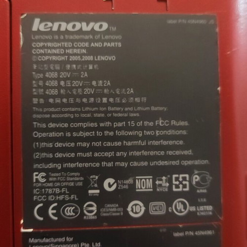 Lenovo S10e laptop used, broken screen, for repair or spare parts, no charger