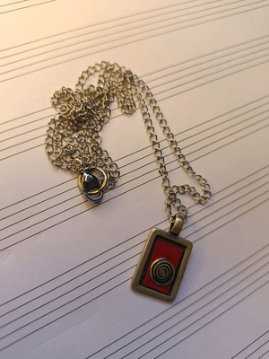 Silver pendant 925 with stainless steel chain like new