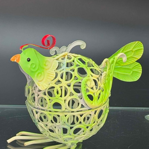 Espiel Handmade Metal Bird Vintage 2000 Like New 19x13 cm