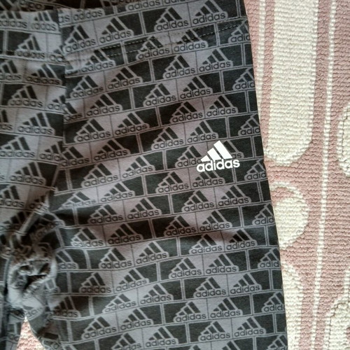 Adidas leggings for girl 11-12 years like new, black and grey