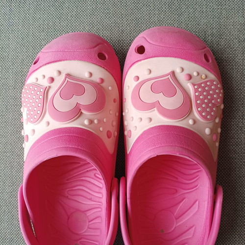 Flip-flops size 35 pink used girls summer shoes