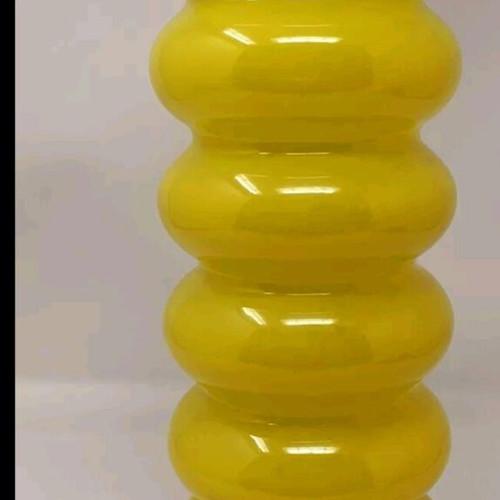 IKEA Solstrale Bubble Hooper yellow vase limited edition like new