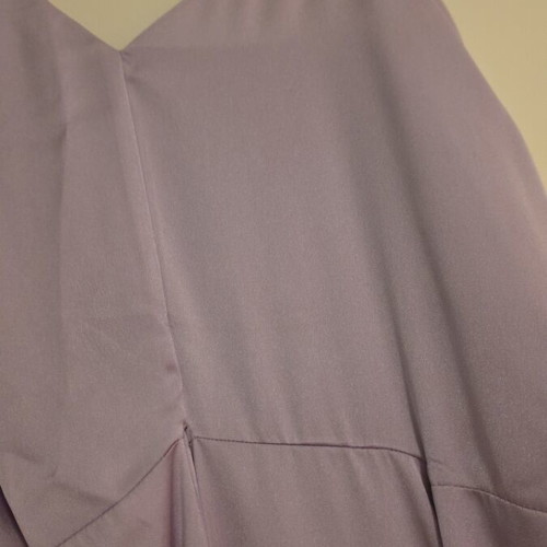 Milkwhite lilac maxi satin dress like new