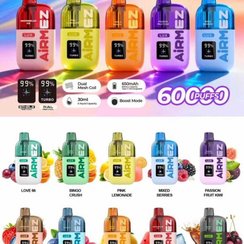 AirMez Vape New with 60k Puffs and Turbo Mode