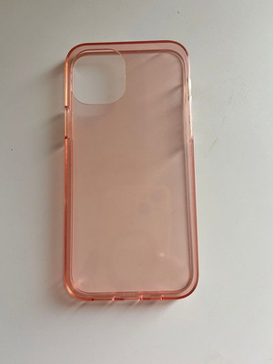 iPhone 12 θήκη κινητού από διάφανη ροζ σιλικόνη
