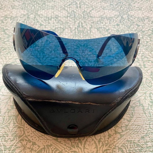 Bvlgari Vintage Women's Sunglasses Blue Navy used