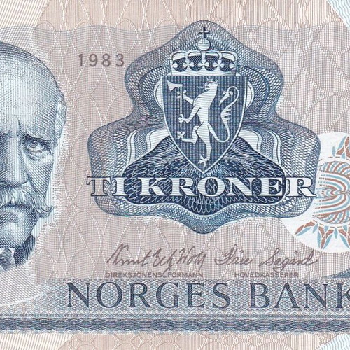 Norwegian banknote used