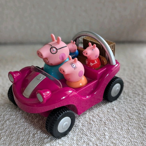 Peppa Pig purple beach buggy used, talking musical car