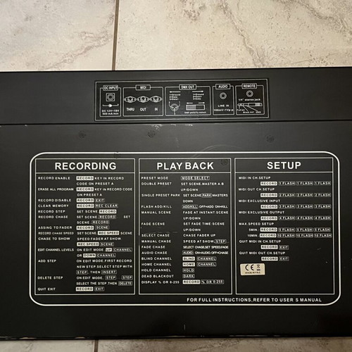 ADJ Scene Setter 24 DMX lighting control console, 24 channels