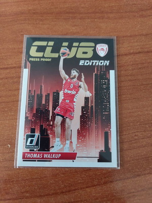 Thomas Walkup Insert Club Edition Press Proof Card donruss Euroleague 2023-2024 like new