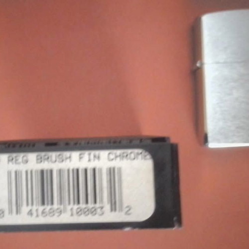 Zippo lighter silver collectible model 200 REG BRUSH FIN CHROME like new