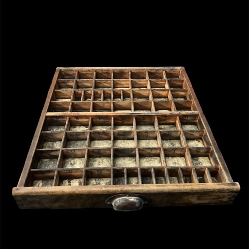 Vintage printing drawer used 37x44cm