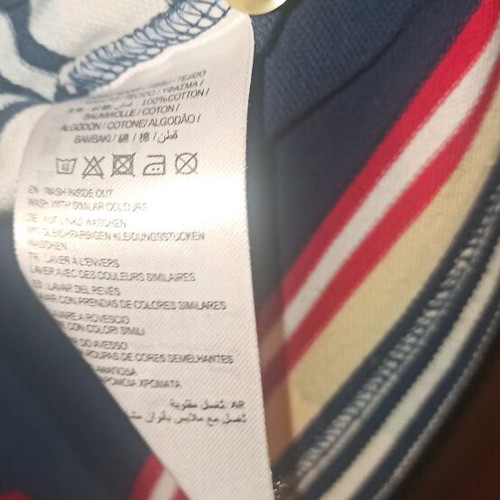 Gant polo shirt used, multicolor, size L in very good condition