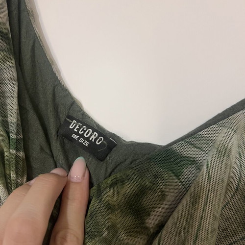 Decoro midi dress khaki for summer