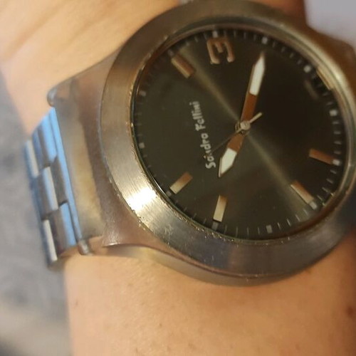 Sandra Fellini watch used with silver metal bracelet