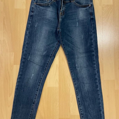 Jean cropped pants like new, blue, size M