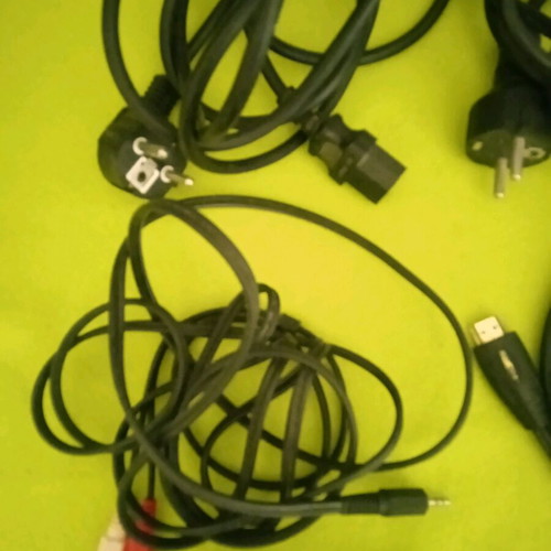 Various audio, video and power cables used, pack of 8 pieces