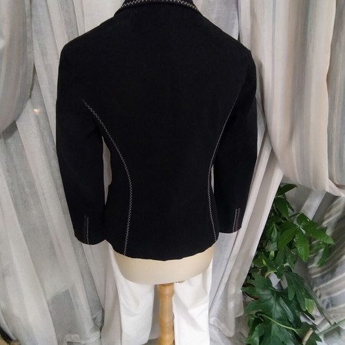 Christinaeffe black cotton jacket new, Italian size 44