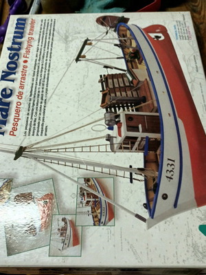 Mare Nostrum wooden model boat kit new with accessories