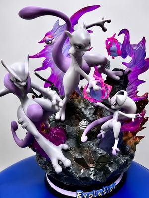 Pokemon Mega Mewtwo X & Y figure like new with shadow ball