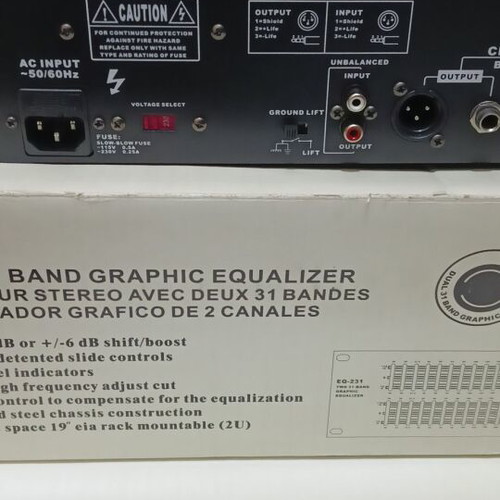 Equalizer 2x31 bands 2U like new