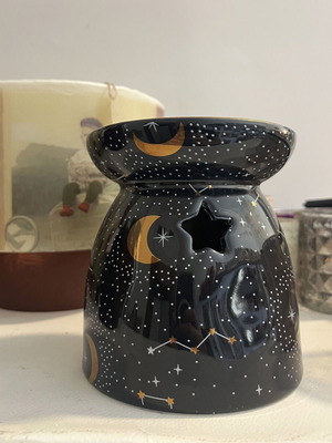 Κεραμικός καυστήρας για wax melts και αρωματικά έλαια, διάμετρος πιάτου 10 εκ