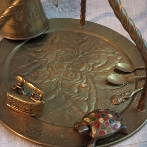 Bronze coffee set used