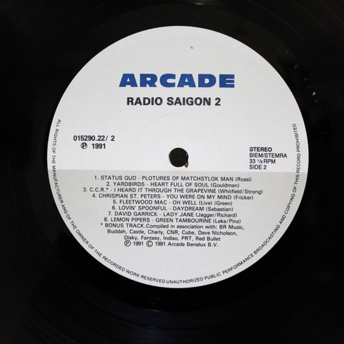 Various Radio Saigon Volume 2 double vinyl LP used, rock