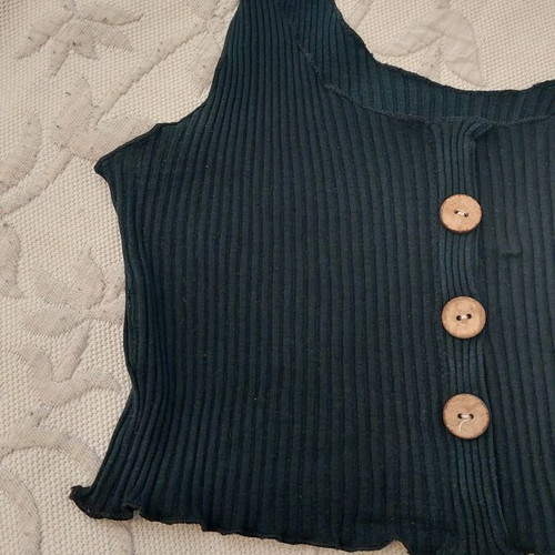 Blouse top like new, one size, black