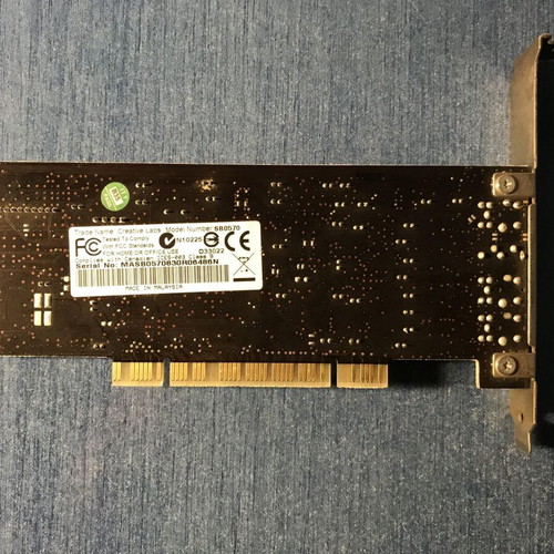Κάρτα ήχου Creative Labs Sound Blaster SB0570 Audigy SE 7.1 Channel PCI μεταχειρισμένη