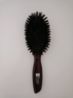 Foxy Professional hairbrush used with minor wood damage