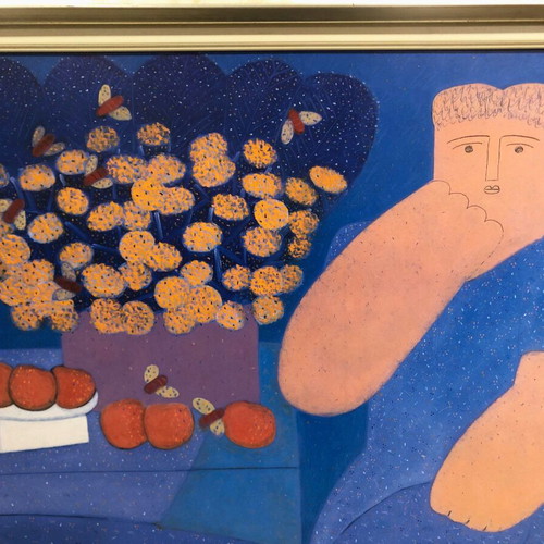 Faidon Patrikalakis art print in frame like new 90x90 cm