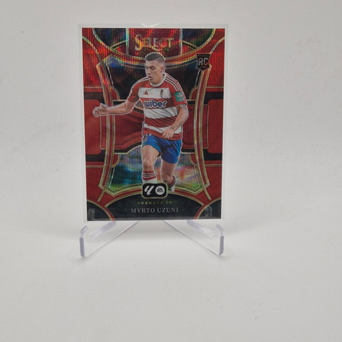 2023-24 Panini Select La Liga Mezzanine Red Wave Prizm Myrto Uzuni #151 Rookie RC used