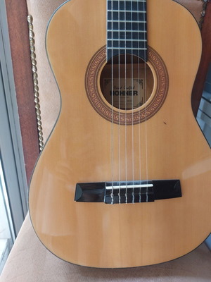 Hohner HC02 classical guitar used with case