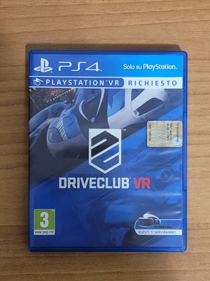 Driveclub VR PS4 game, European version