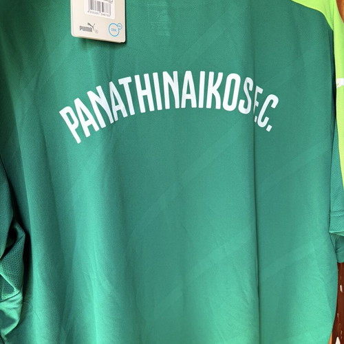 Panathinaikos green sports shirt size XXL with neck defect