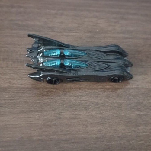 Hot Wheels DC Comics Batmobile Dark Gray with Blue Windows Mattel 2004