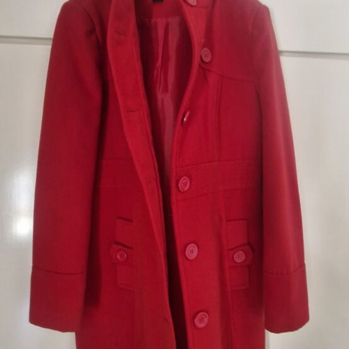 Women's red coat like new, size S