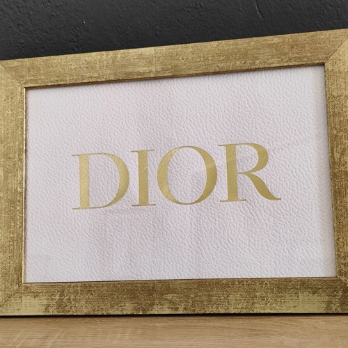 Dior decorative frame used made from authentic paper bag
