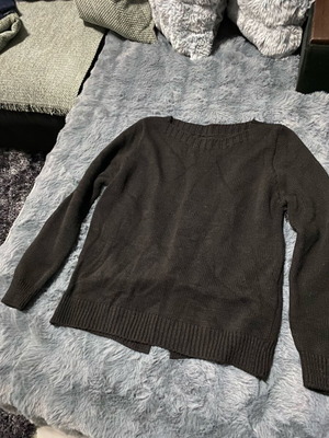 Black knitted women's blouse new