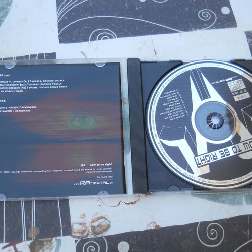 RA Now To Be Right CD used, rock