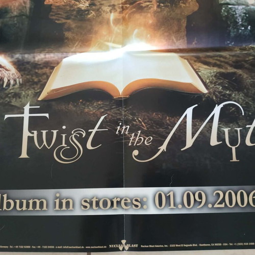 Blind Guardian A Twist In The Myth poster used, 2006 promotional