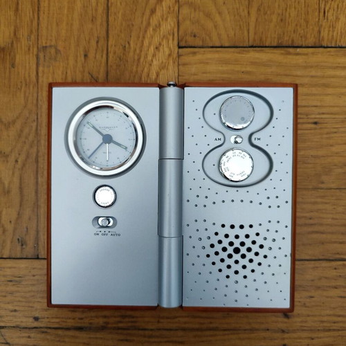 Portable radio clock alarm clock new with box