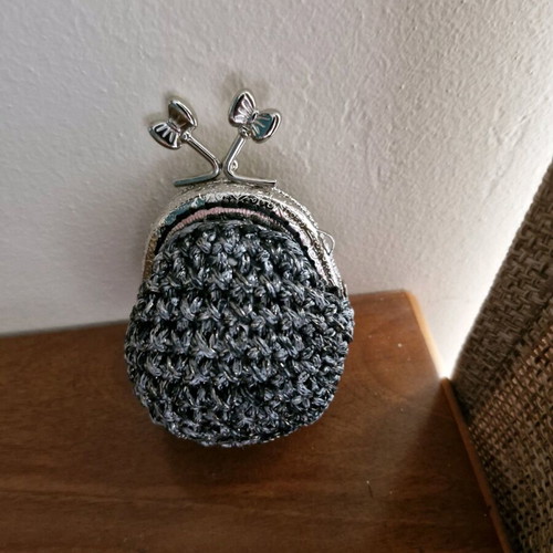 Mini handmade wallet gray new