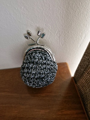 Mini handmade wallet gray new