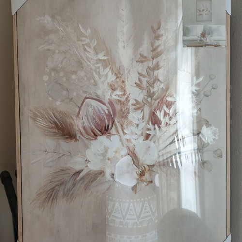 Wall Painting with Flowers New, 50cm x 70cm