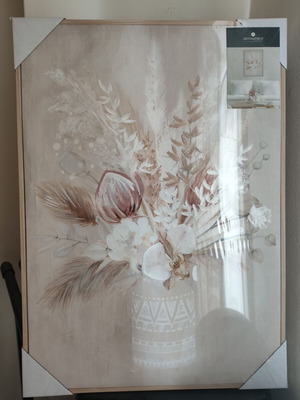 Wall Painting with Flowers New, 50cm x 70cm