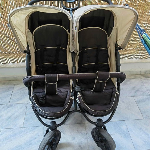 Hauck Duo Roadster Twin Stroller used with accessories