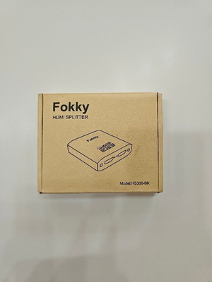 Fokky HS306-BK HDMI Splitter 1 to 2 with 4K support