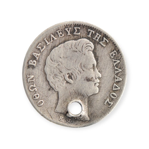 Othon 1/4 Drachma 1834 used